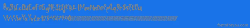 Шрифт Totaleclipse – серые шрифты на синем фоне