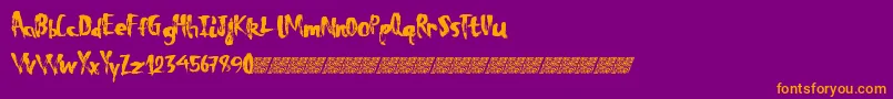 Totaleclipse Font – Orange Fonts on Purple Background