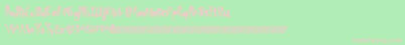 Totaleclipse Font – Pink Fonts on Green Background