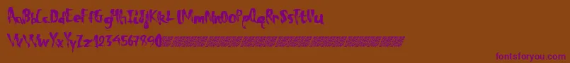 Totaleclipse Font – Purple Fonts on Brown Background