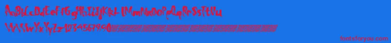 Totaleclipse Font – Red Fonts on Blue Background