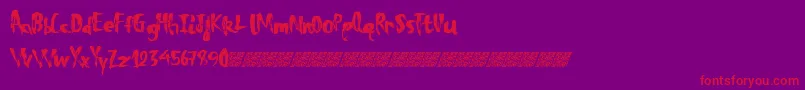 Totaleclipse Font – Red Fonts on Purple Background