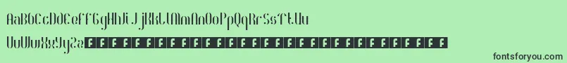 RoyaltyCode Font – Black Fonts on Green Background