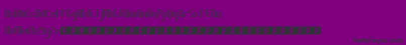 フォントRoyaltyCode – 紫の背景に黒い文字