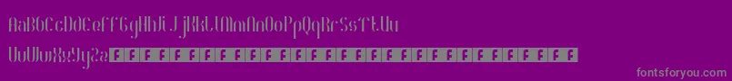 RoyaltyCode Font – Gray Fonts on Purple Background