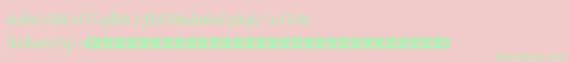 RoyaltyCode Font – Green Fonts on Pink Background