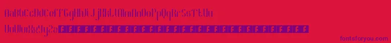 RoyaltyCode Font – Purple Fonts on Red Background