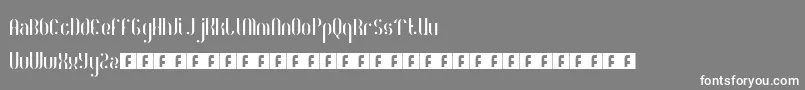 フォントRoyaltyCode – 灰色の背景に白い文字