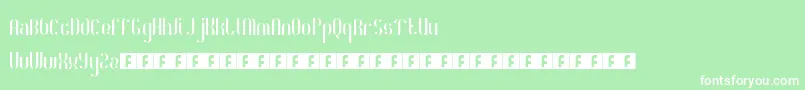 RoyaltyCode Font – White Fonts on Green Background