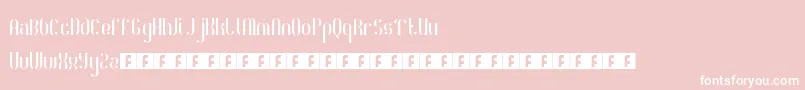 RoyaltyCode-Schriftart – Weiße Schriften auf rosa Hintergrund