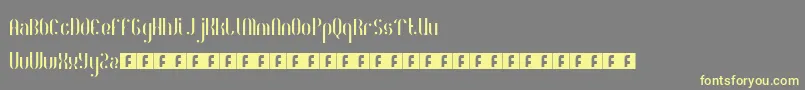 RoyaltyCode Font – Yellow Fonts on Gray Background