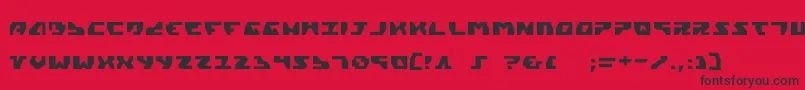 Gyrfalcon Font – Black Fonts on Red Background