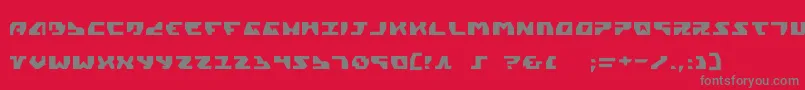 Gyrfalcon Font – Gray Fonts on Red Background