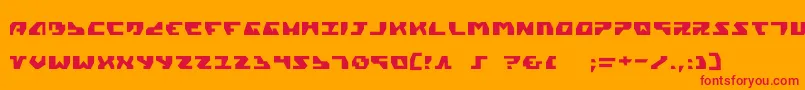 Gyrfalcon Font – Red Fonts on Orange Background