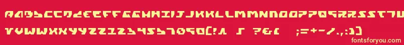 Gyrfalcon Font – Yellow Fonts on Red Background