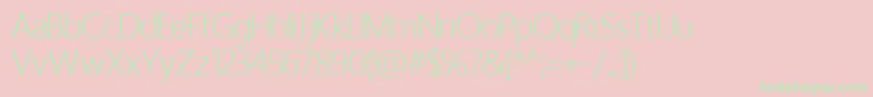 HomizioNovaLight Font – Green Fonts on Pink Background