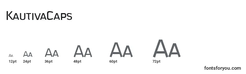 KautivaCaps Font Sizes
