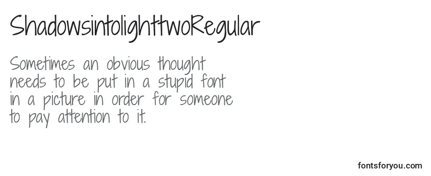 ShadowsintolighttwoRegular Font