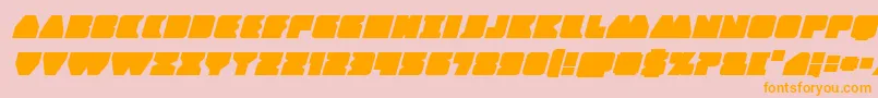 Contourofdutyexpandital Font – Orange Fonts on Pink Background