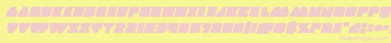 Contourofdutyexpandital Font – Pink Fonts on Yellow Background