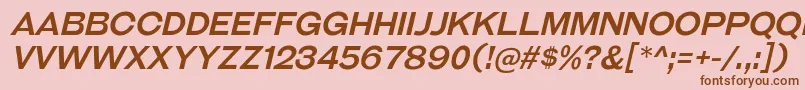 GalderglynnTitlingRgIt Font – Brown Fonts on Pink Background