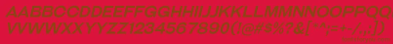 GalderglynnTitlingRgIt Font – Brown Fonts on Red Background