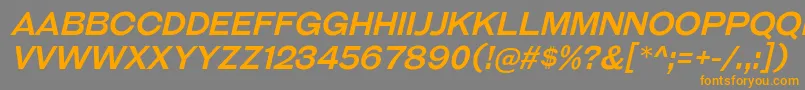 GalderglynnTitlingRgIt Font – Orange Fonts on Gray Background