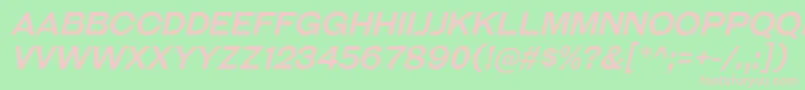 GalderglynnTitlingRgIt Font – Pink Fonts on Green Background