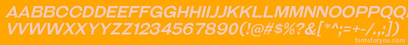 GalderglynnTitlingRgIt Font – Pink Fonts on Orange Background