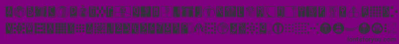 RenniemackornamentsitcTt Font – Black Fonts on Purple Background