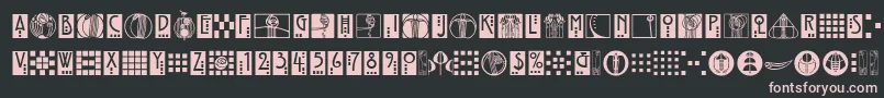 RenniemackornamentsitcTt Font – Pink Fonts on Black Background