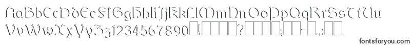 Шрифт Dundalkembossed – многолинейные шрифты