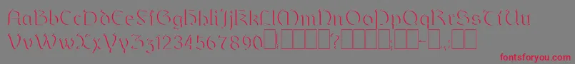 Dundalkembossed Font – Red Fonts on Gray Background