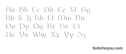 Обзор шрифта Dundalkembossed