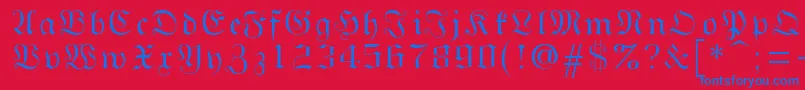 More about Gothicg Font Gothicg Font – Blue Fonts on Red Background