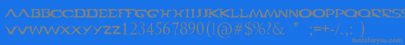 Шрифт Cabal – серые шрифты на синем фоне