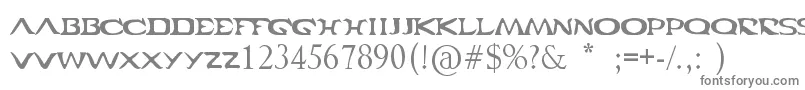Cabal Font – Gray Fonts on White Background