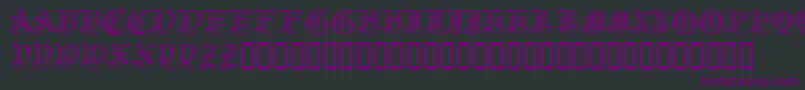 Royalinitialen Font – Purple Fonts on Black Background