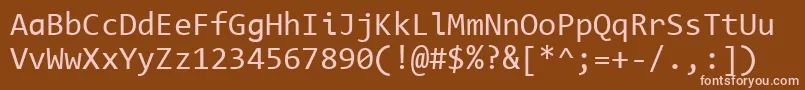 Шрифт Cnr – розовые шрифты на коричневом фоне