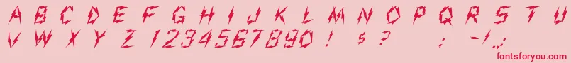 Shiveree Font – Red Fonts on Pink Background