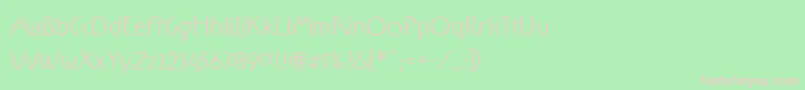 Rxfz Font – Pink Fonts on Green Background