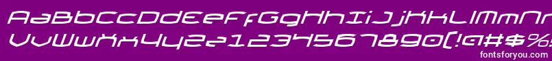 Thunder2v2i Font – White Fonts on Purple Background