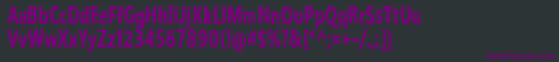 IhanaPerkele Font – Purple Fonts on Black Background