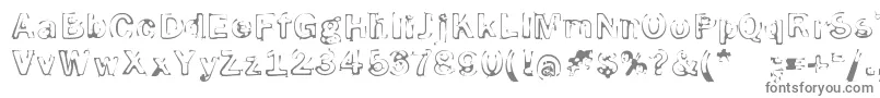 SmokeDisturbedLight-Schriftart – Graue Schriften