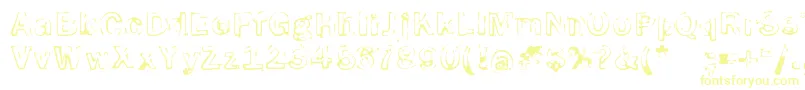 SmokeDisturbedLight Font – Yellow Fonts