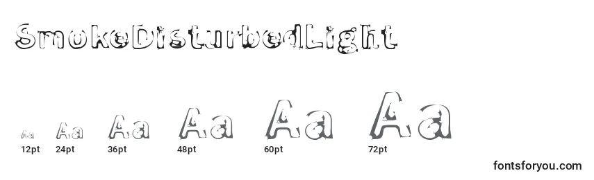 SmokeDisturbedLight Font Sizes