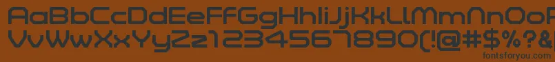 ZeltaSixRegularDemo Font – Black Fonts on Brown Background