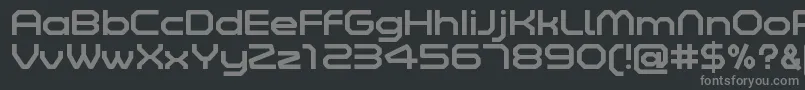 ZeltaSixRegularDemo-Schriftart – Graue Schriften auf schwarzem Hintergrund