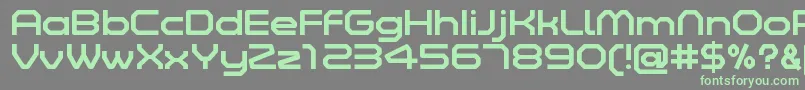 ZeltaSixRegularDemo Font – Green Fonts on Gray Background