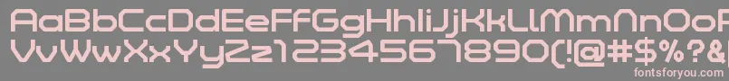 ZeltaSixRegularDemo Font – Pink Fonts on Gray Background